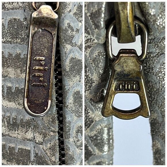 Classiques Entier Snake Print 100% Leather Blazer Jacket Taupe Gold - Picture 11 of 14